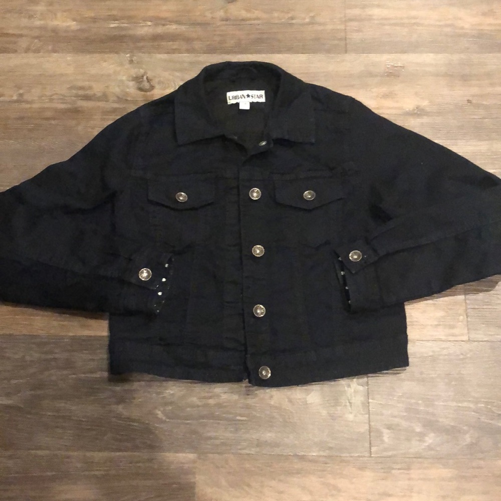 Girls Urban Star Crop Jacket Size L (12)
